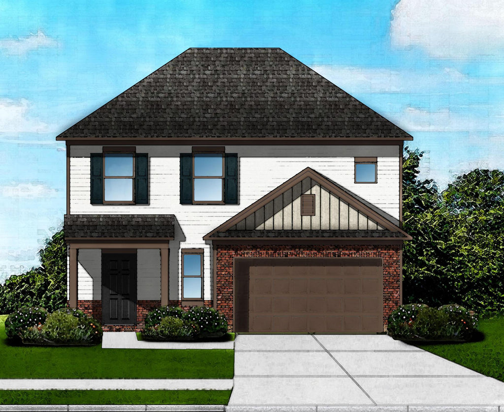 Hawthorne A2 - Brick Front Plan